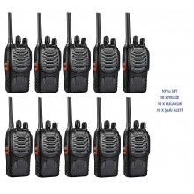 Baofeng BF-88E Lisanssız PMR El Telsizi (10'lu Set) – Kulaklık Hediyeli