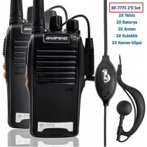 Baofeng BF-777S UHF El telsizi 2'li set (kulaklık dahil)