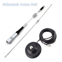 Dual band araç anten seti Mıknatıslı set