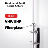 Dual Band Sabit Telsiz Anteni X-30  UHF/VHF (130cm)