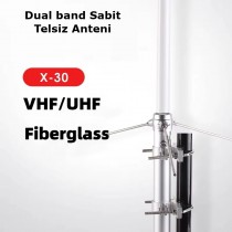 Dual Band Sabit Telsiz Anteni X-30  UHF/VHF (130cm)