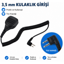 Motorola Uyumlu Yaka Mikrofonu 