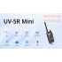 BAOFENG UV-5R Mini Dual Band Telsiz (VHF/UHF) – 5W Güç, Bluetooth, Type-C Şarj
