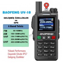 Baofeng UV-18H Gps'li Full Band Amatör El telsizi