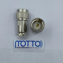 RG58 Kablo uyumlu vidalı tip UHF Erkek Konnektör